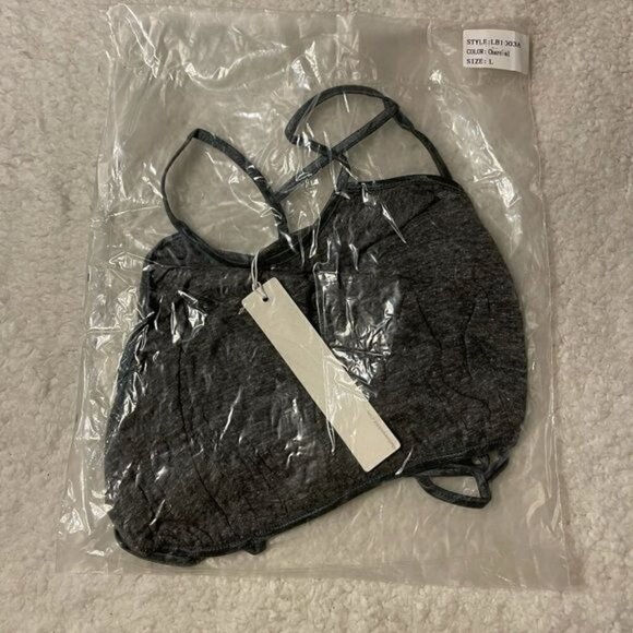Line & Dot Charcoal Gray Bralette NWT - Picture 6 of 7
